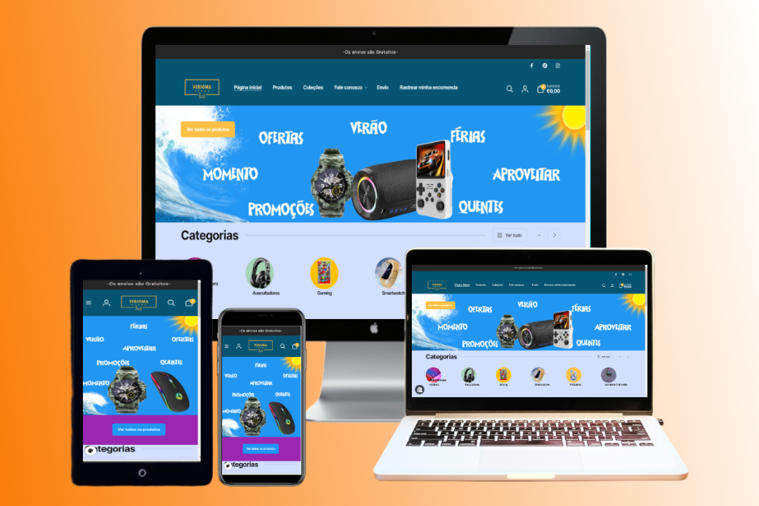 Construção de Loja para Dropshipping